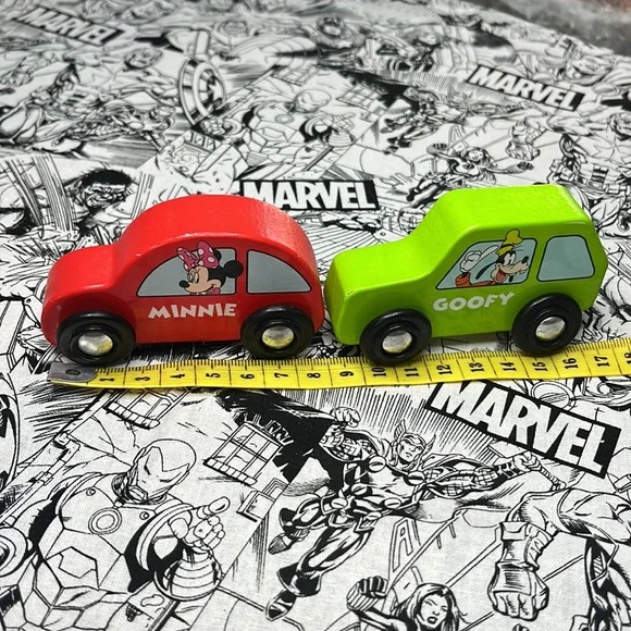 Minnie and Goofie wooden cars - Picture 6 of 6